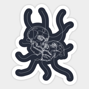 skull lovers 2 Sticker